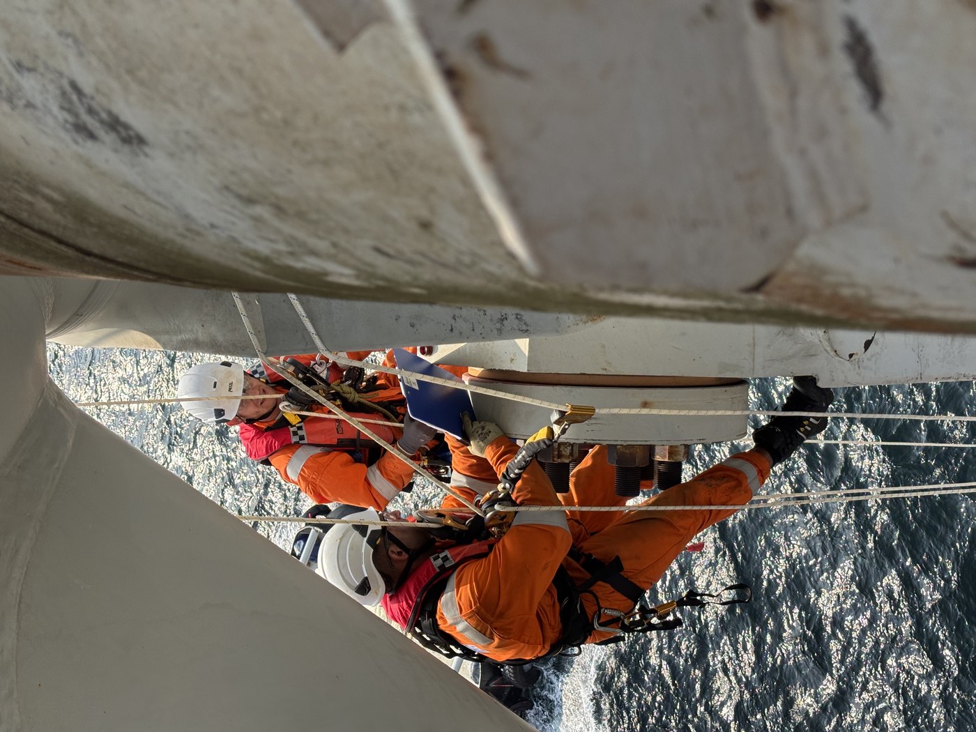 Lewis Brown working on a Rope Access operation